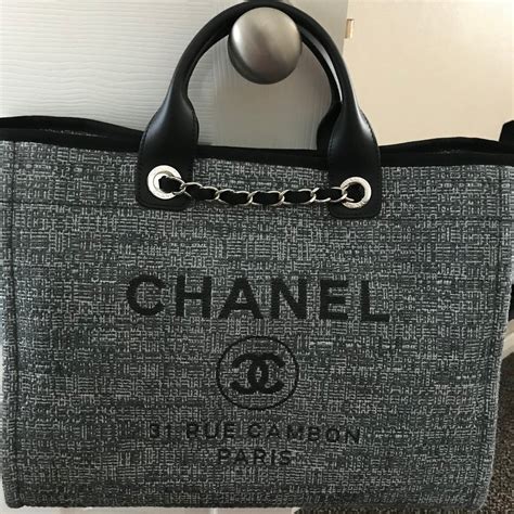 chanel deauville tote cruise 2018|Chanel deauville tote large size.